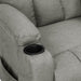 Fotoliu rabatabil, gri deschis, material textil - WALTI WALTI