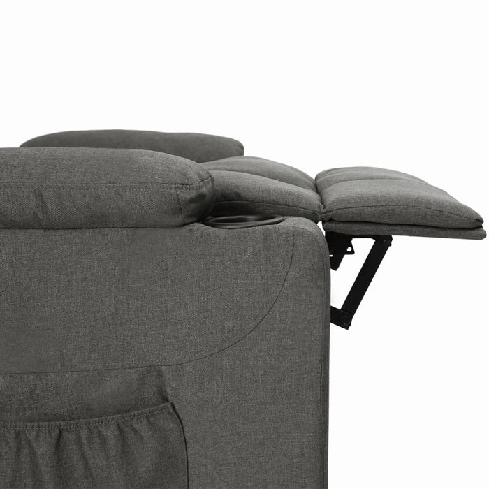 Fotoliu rabatabil, gri închis, material textil - WALTI WALTI