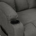 Fotoliu rabatabil, gri închis, material textil - WALTI WALTI