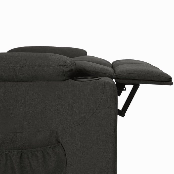 Fotoliu rabatabil, negru, material textil - WALTI WALTI