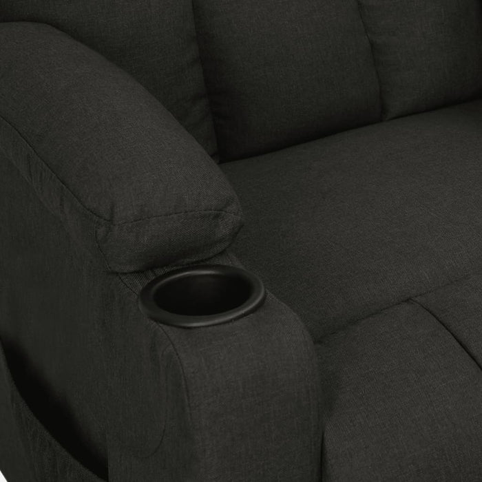 Fotoliu rabatabil, negru, material textil - WALTI WALTI