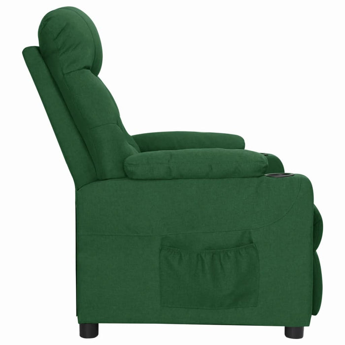 Fotoliu rabatabil, verde închis, material textil - WALTI WALTI