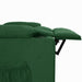 Fotoliu rabatabil, verde închis, material textil - WALTI WALTI