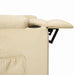 Fotoliu rabatabil, crem, material textil - WALTI WALTI