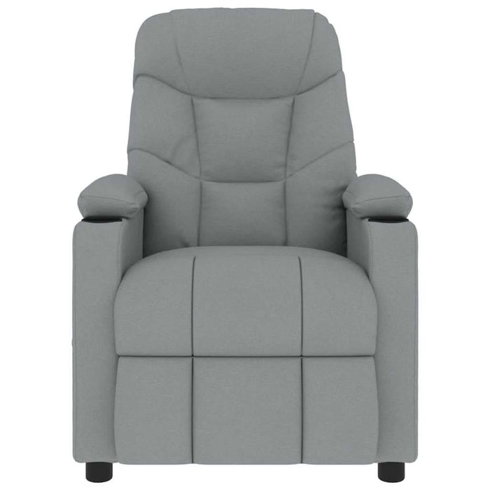 Fotoliu de masaj, gri deschis, material textil - WALTI WALTI