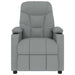 Fotoliu de masaj, gri deschis, material textil - WALTI WALTI