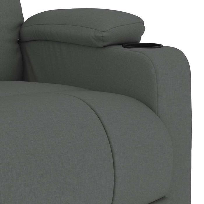 Fotoliu de masaj, gri închis, material textil WALTI