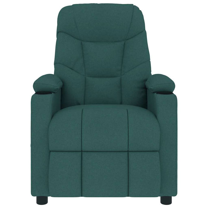 Fotoliu de masaj, verde închis, material textil WALTI