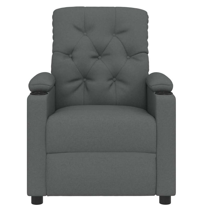 Fotoliu rabatabil, gri închis, material textil - WALTI WALTI