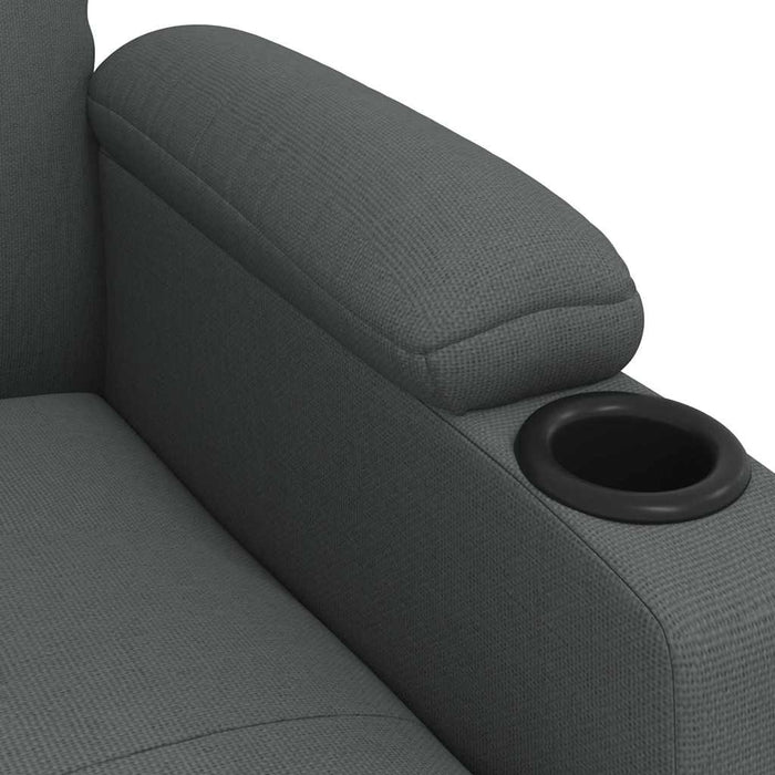 Fotoliu rabatabil, gri închis, material textil - WALTI WALTI