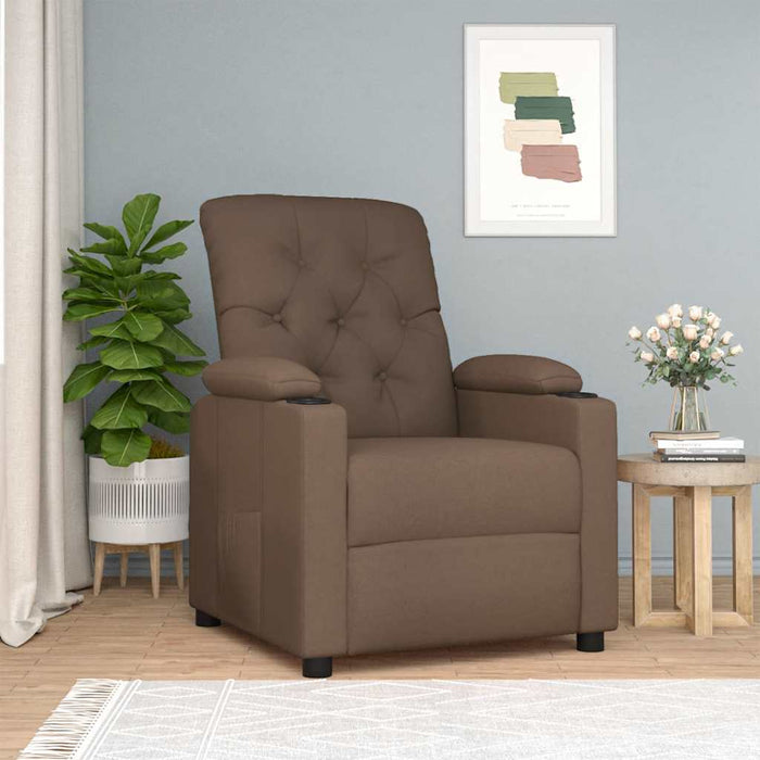 Fotoliu rabatabil, maro, material textil - WALTI WALTI
