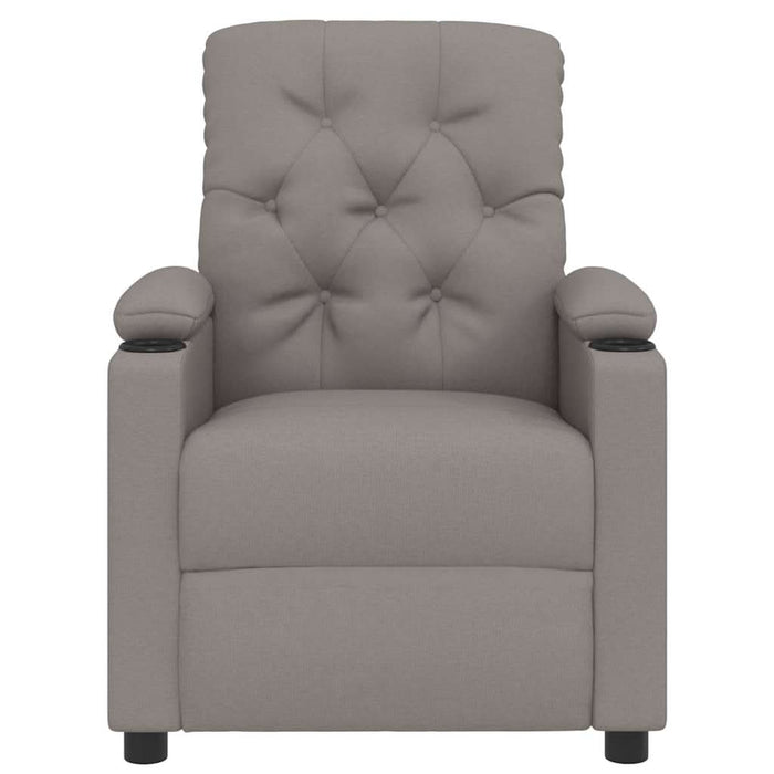 Fotoliu rabatabil, gri taupe, material textil - WALTI WALTI