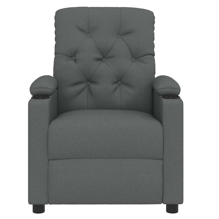 Fotoliu de masaj, gri închis, material textil WALTI