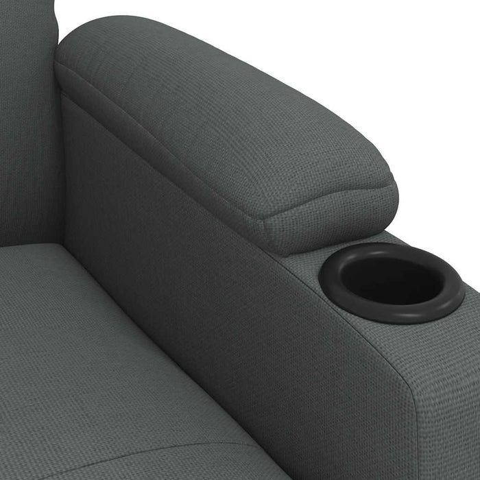 Fotoliu de masaj, gri închis, material textil WALTI