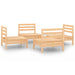 Set mobilier de grădină, 4 piese, lemn masiv de pin - WALTI WALTI