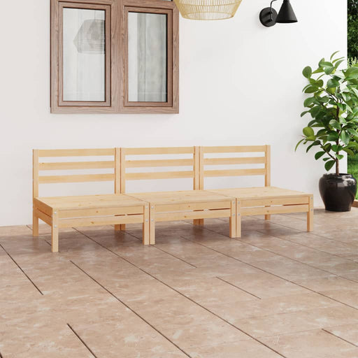 Set mobilier de grădină, 3 piese, lemn masiv de pin - WALTI WALTI