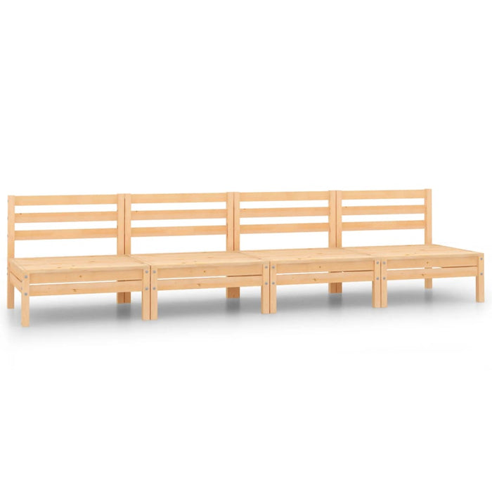 Set mobilier de grădină, 4 piese, lemn masiv de pin - WALTI WALTI