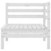Set mobilier de grădină, 4 piese, alb, lemn masiv de pin - WALTI WALTI
