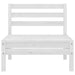 Set mobilier de grădină, 4 piese, alb, lemn masiv de pin - WALTI WALTI