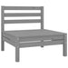 Set mobilier de grădină, 4 piese, gri, lemn masiv de pin - WALTI WALTI