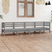 Set mobilier de grădină, 4 piese, gri, lemn masiv de pin - WALTI WALTI