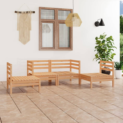 Set mobilier de grădină, 4 piese, lemn masiv de pin - WALTI WALTI