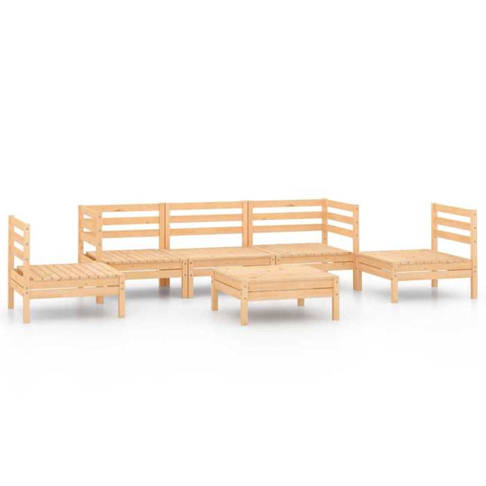 Set mobilier de grădină, 6 piese, lemn masiv de pin - WALTI WALTI