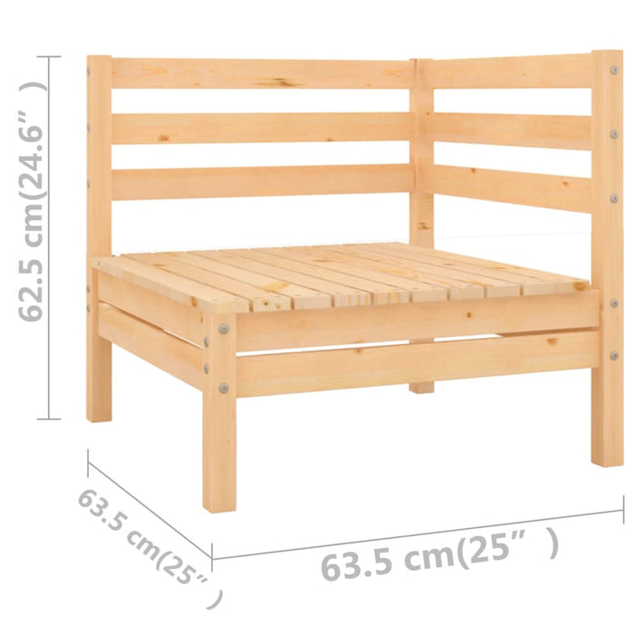 Set mobilier de grădină, 6 piese, lemn masiv de pin - WALTI WALTI