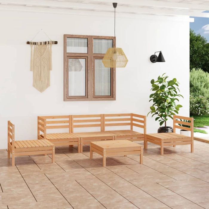 Set mobilier de grădină, 6 piese, lemn masiv de pin - WALTI WALTI