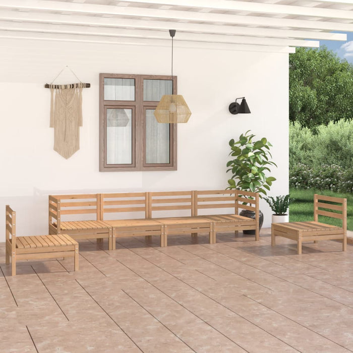 Set mobilier de grădină, 6 piese, lemn masiv de pin - WALTI WALTI