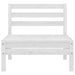 Set mobilier de grădină, 7 piese, alb, lemn masiv de pin - WALTI WALTI