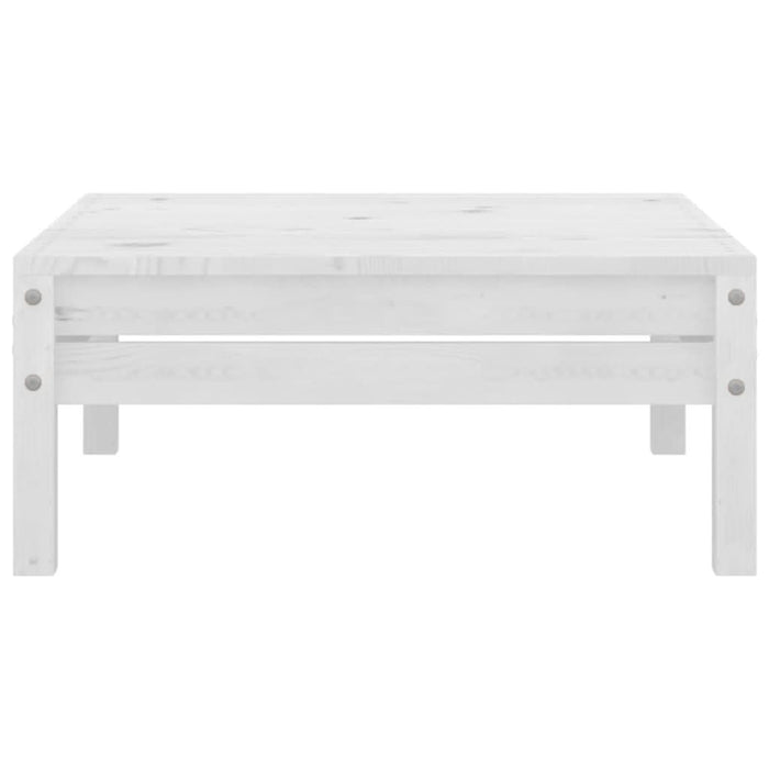 Set mobilier de grădină, 7 piese, alb, lemn masiv de pin - WALTI WALTI