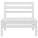 Set mobilier de grădină, 6 piese, alb, lemn masiv de pin - WALTI WALTI
