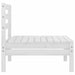 Set mobilier de grădină, 6 piese, alb, lemn masiv de pin - WALTI WALTI
