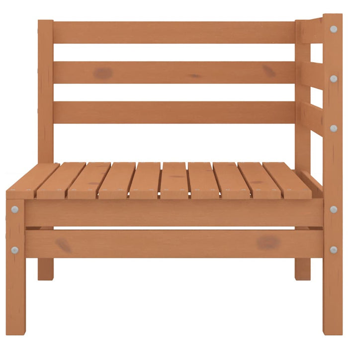 Set mobilier de grădină, 7 piese, maro miere, lemn masiv de pin WALTI