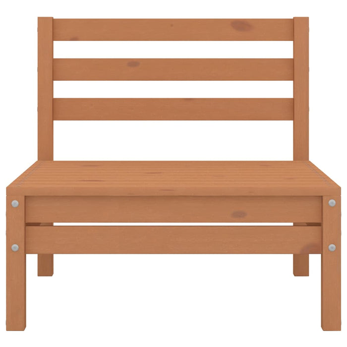 Set mobilier de grădină, 7 piese, maro miere, lemn masiv de pin WALTI