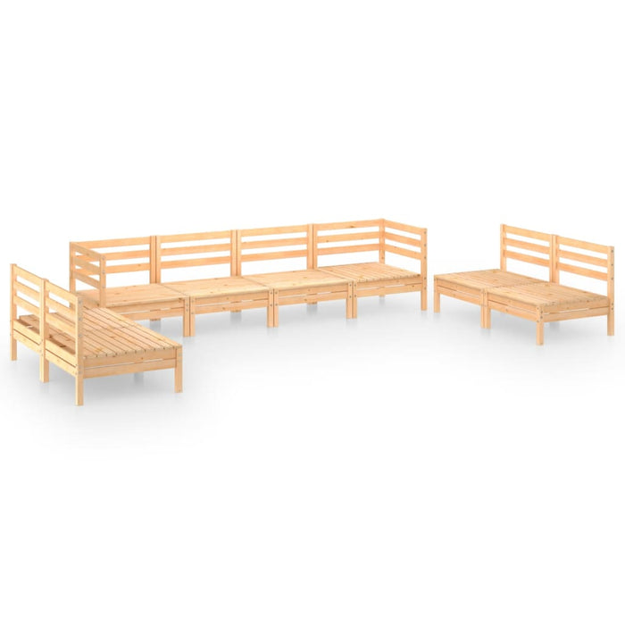 Set mobilier de grădină, 8 piese, lemn masiv de pin - WALTI WALTI