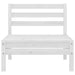 Set mobilier de grădină, 9 piese, alb, lemn masiv de pin - WALTI WALTI