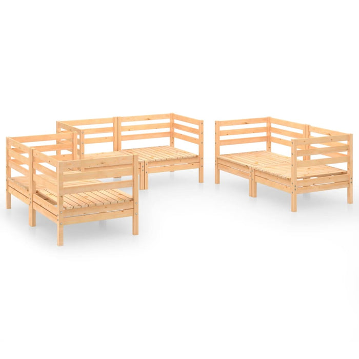 Set mobilier de grădină, 6 piese, lemn masiv de pin - WALTI WALTI