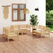 Set mobilier de grădină, 6 piese, lemn masiv de pin - WALTI WALTI