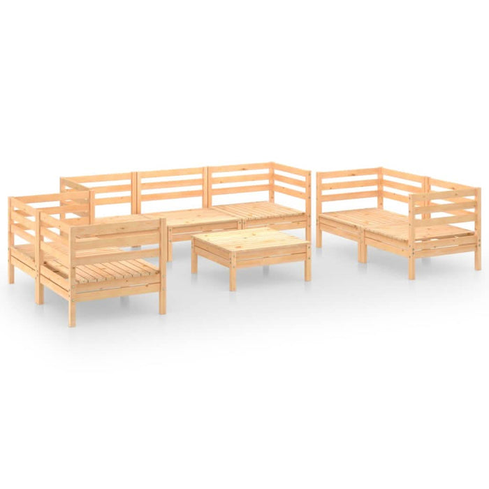 Set mobilier de grădină, 8 piese, lemn masiv de pin - WALTI WALTI