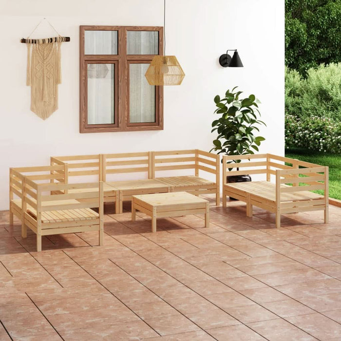 Set mobilier de grădină, 8 piese, lemn masiv de pin - WALTI WALTI