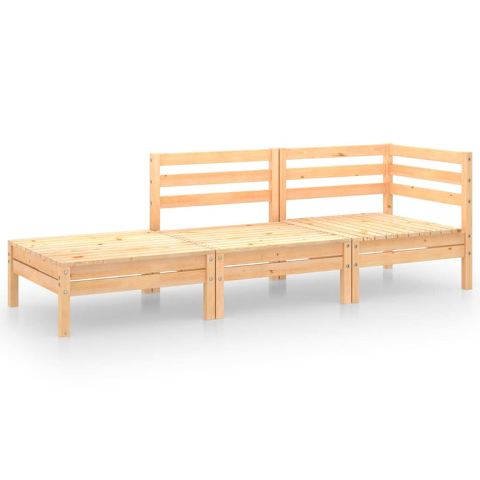Set mobilier de grădină, 3 piese, lemn masiv de pin - WALTI WALTI
