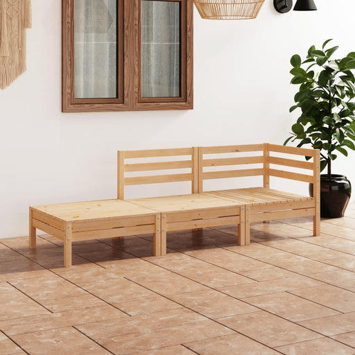 Set mobilier de grădină, 3 piese, lemn masiv de pin - WALTI WALTI