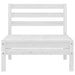 Set mobilier de grădină, 3 piese, alb, lemn masiv de pin - WALTI WALTI