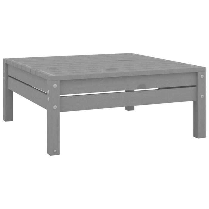 Set mobilier de grădină, 3 piese, gri, lemn masiv de pin - WALTI WALTI
