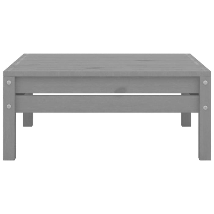 Set mobilier de grădină, 3 piese, gri, lemn masiv de pin - WALTI WALTI