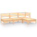 Set mobilier de grădină, 4 piese, lemn masiv de pin - WALTI WALTI