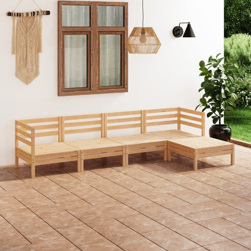 Set mobilier de grădină, 5 piese, lemn masiv de pin - WALTI WALTI