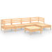 Set mobilier de grădină, 6 piese, lemn masiv de pin - WALTI WALTI